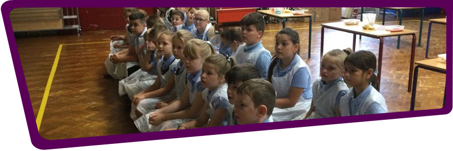 Primary school pupils at Venerable Edward Morgan School