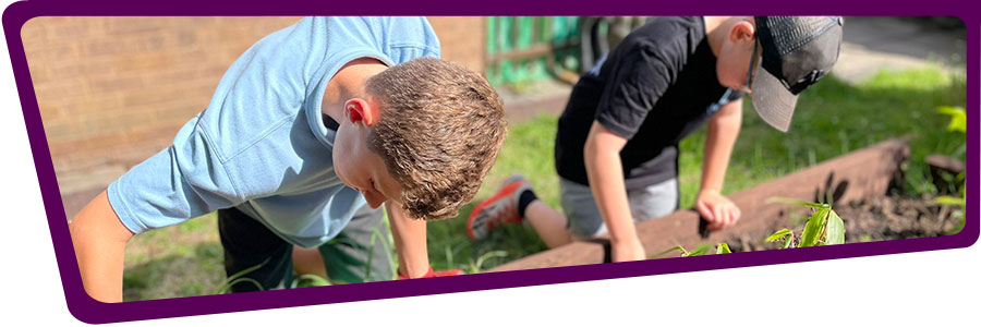 Primary school pupils at Venerable Edward Morgan School
