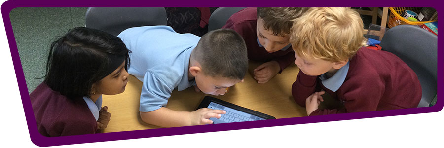 Primary school pupils at Venerable Edward Morgan School