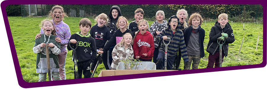 Primary school pupils at Venerable Edward Morgan School