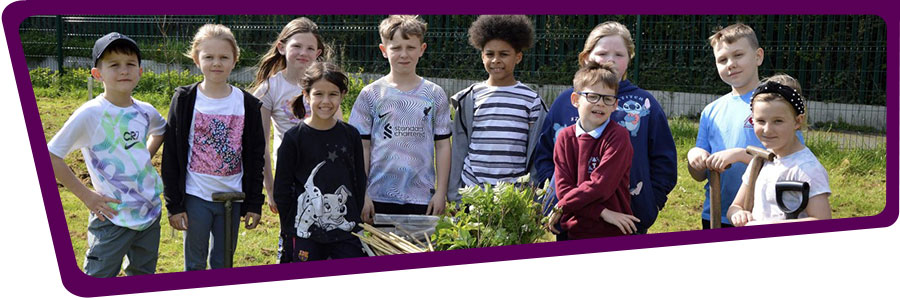 Primary school pupils at Venerable Edward Morgan School
