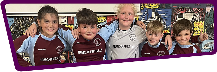 Primary school pupils at Venerable Edward Morgan School