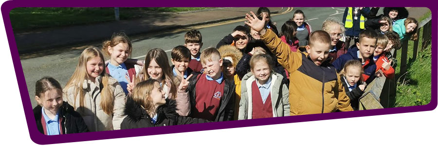 Primary school pupils at Venerable Edward Morgan School