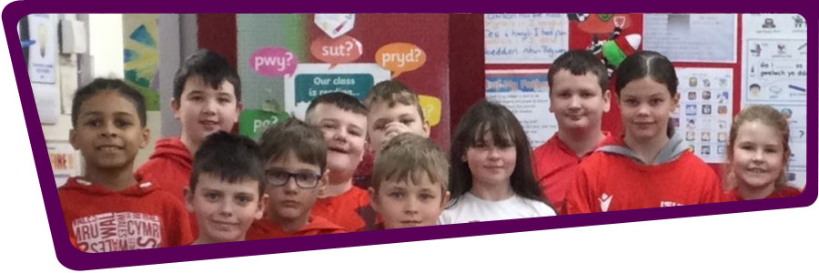 Pupils dressed for St David’s Day