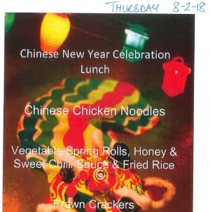 Chinese New Year Theme Day Menu