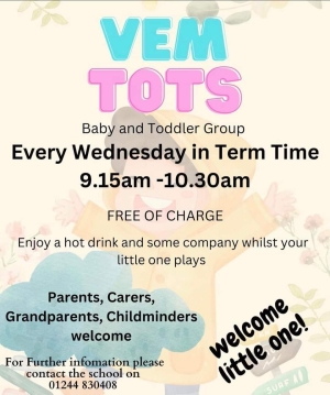 FREE VEM Tots - Wednesday's 9:15am-10:30am