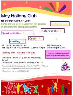 May Holiday Club - BOOK NOW!!