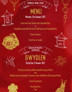 Monday 23rd January 2023 - Chinese New Year Themed Menu