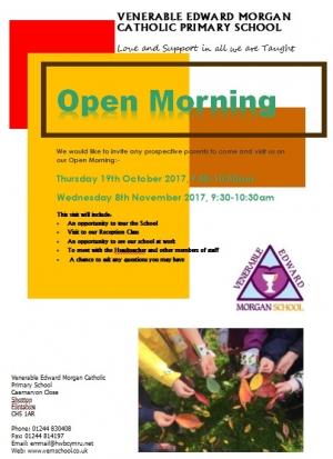 OPEN Morning - 19/10/17 & 8/11/17 9:30-10:30am