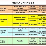 Menu Changes!!