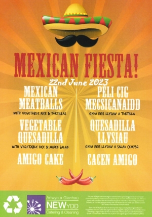 Thursday 22nd June 2023 - Mexican Fiesta Themed Menu