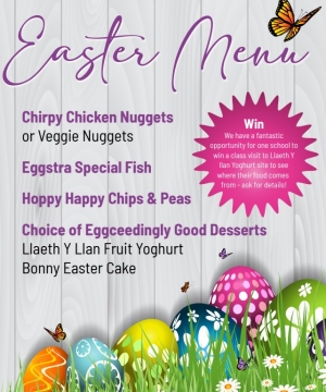 Thursday 30th March 2023 Easter Themed Menu