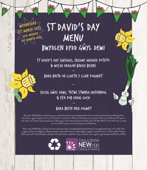 Wednesday 1st March 2023 - St David's Day Themed Menu
